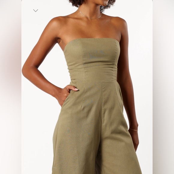 Petal & Pup Jodie Strapless Jumpsuit - Picture 5 of 9